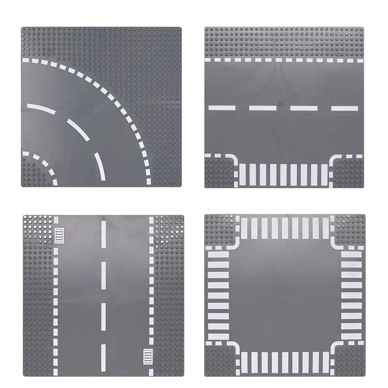 City Road Baseplate Block For Kids Diy Building